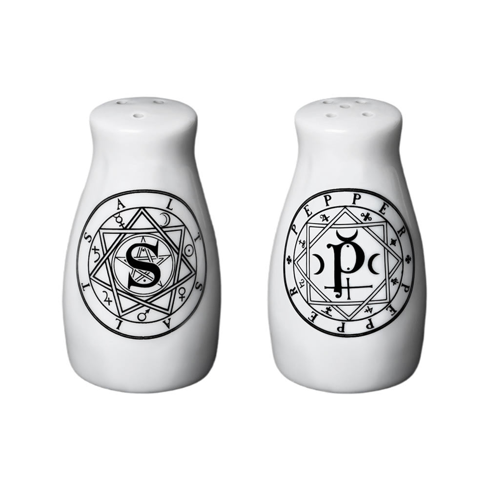 Alchemy Gothic Spells Potions Salt & Pepper Shakers MRSP1