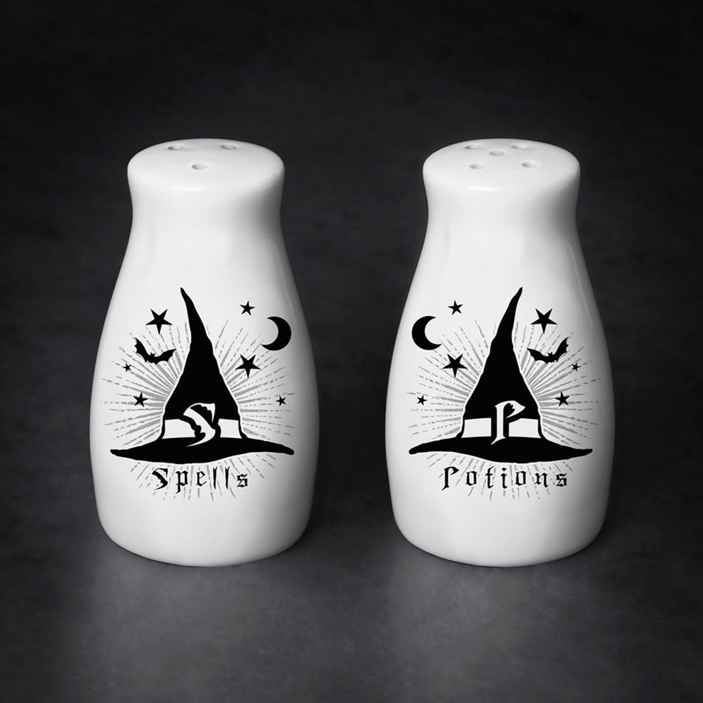 Alchemy Gothic Spells & Potions Salt Pepper Shakers MRSP5