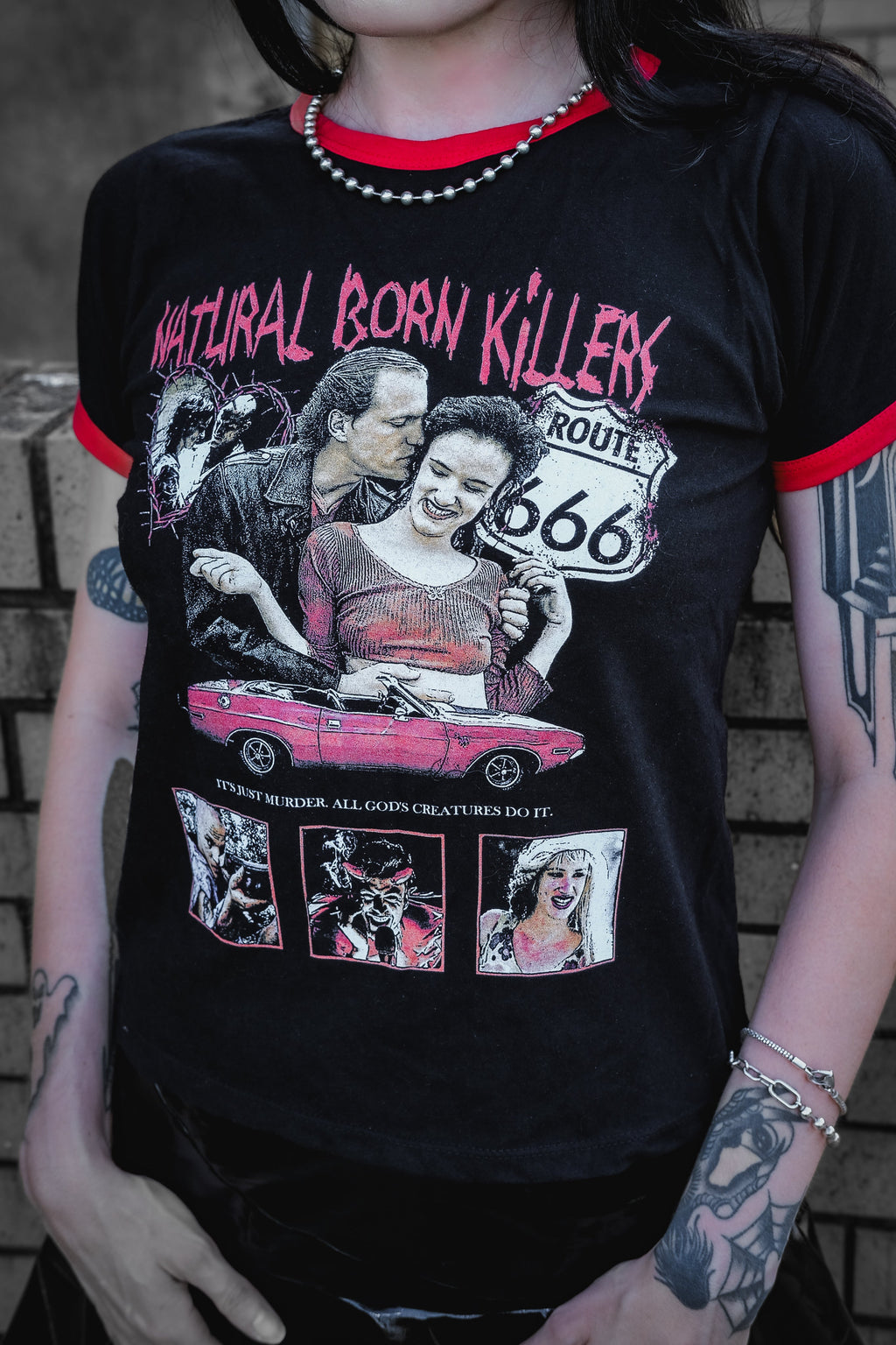 Vera's Eyecandy Natural Born Killers Ringer Tee