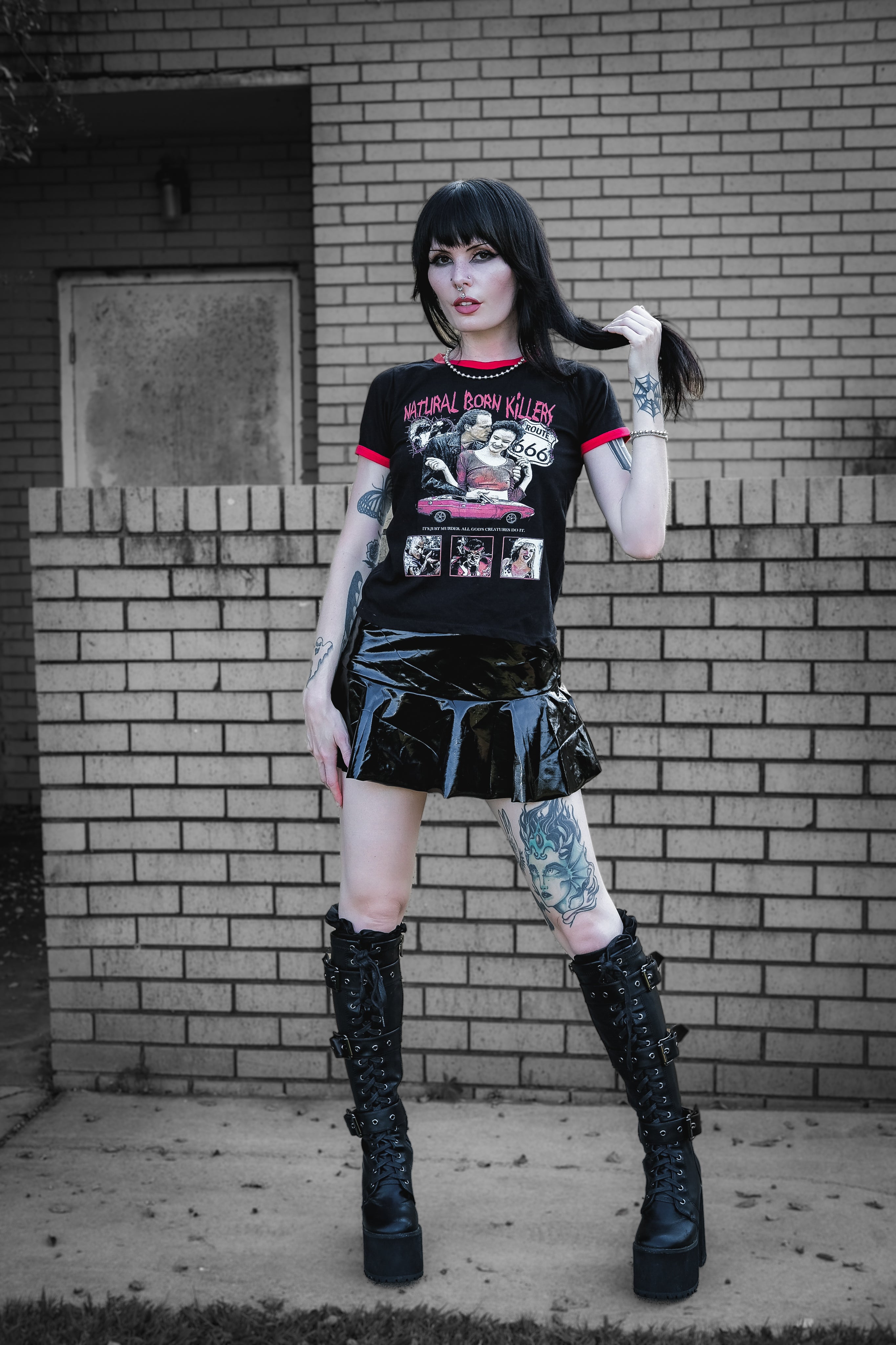 Vera's Eyecandy Natural Born Killers Ringer Tee