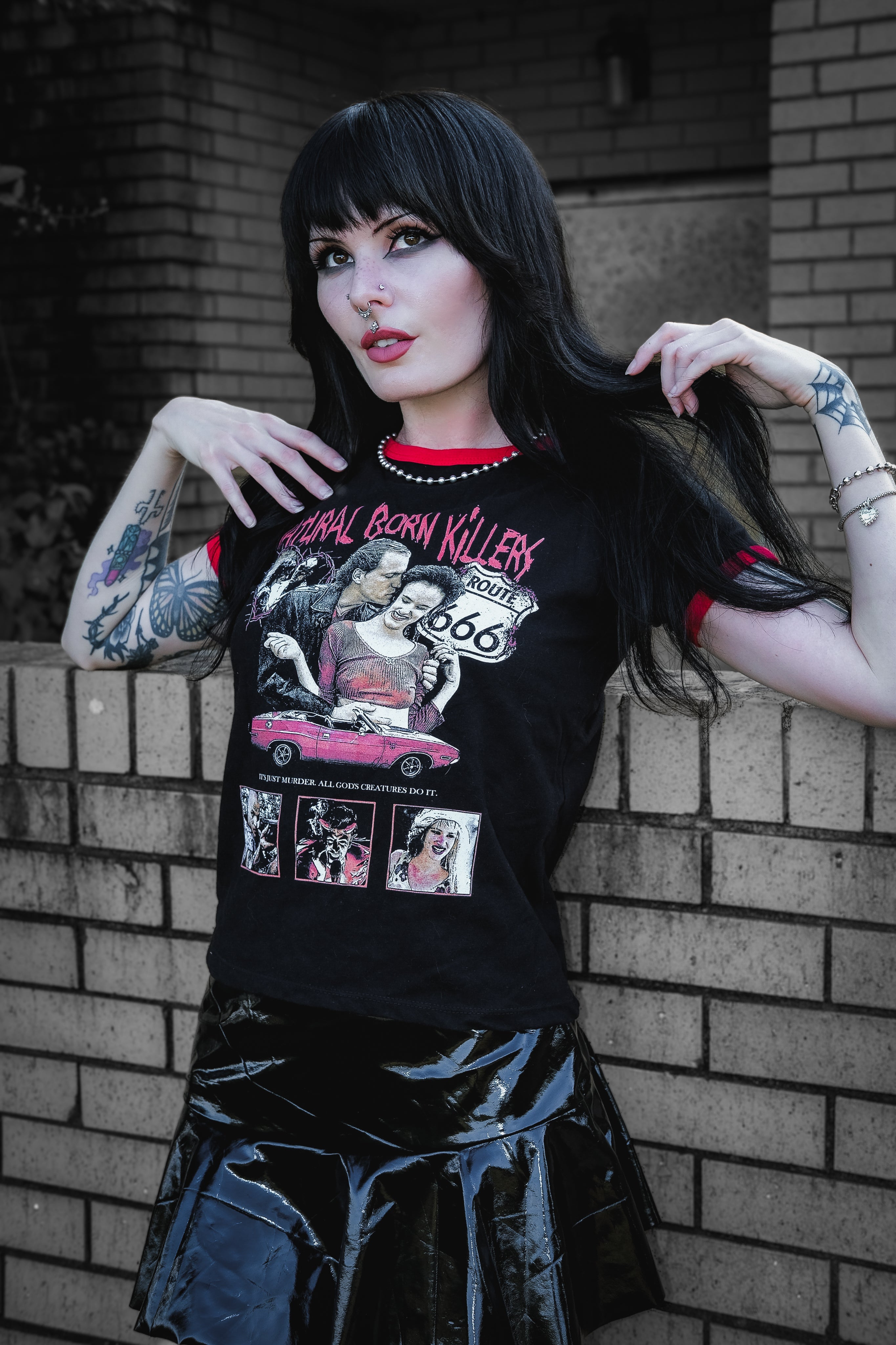 Vera's Eyecandy Natural Born Killers Ringer Tee