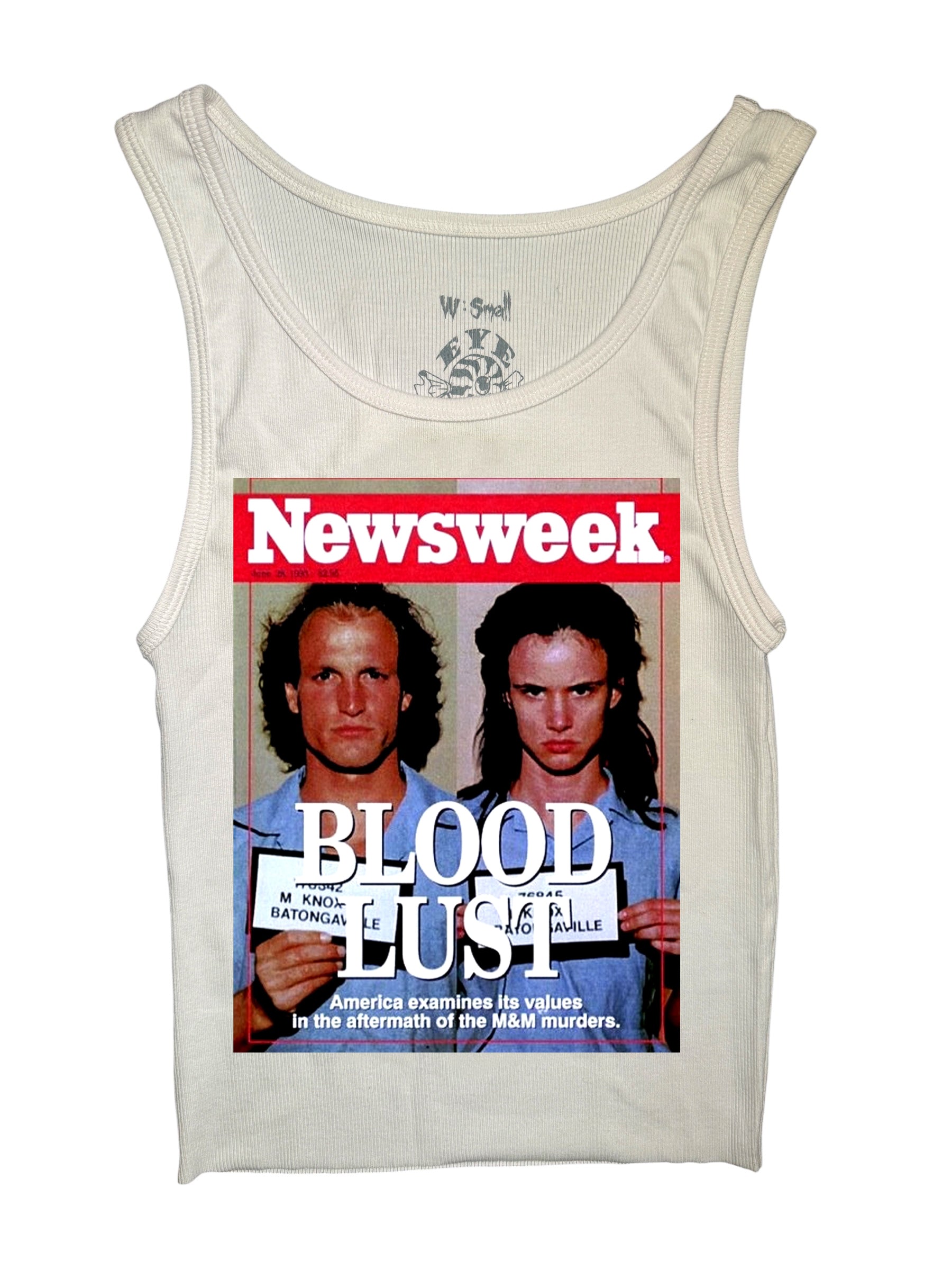 Vera's Eyecandy Natural Born Killers LTD ED White Tank Top