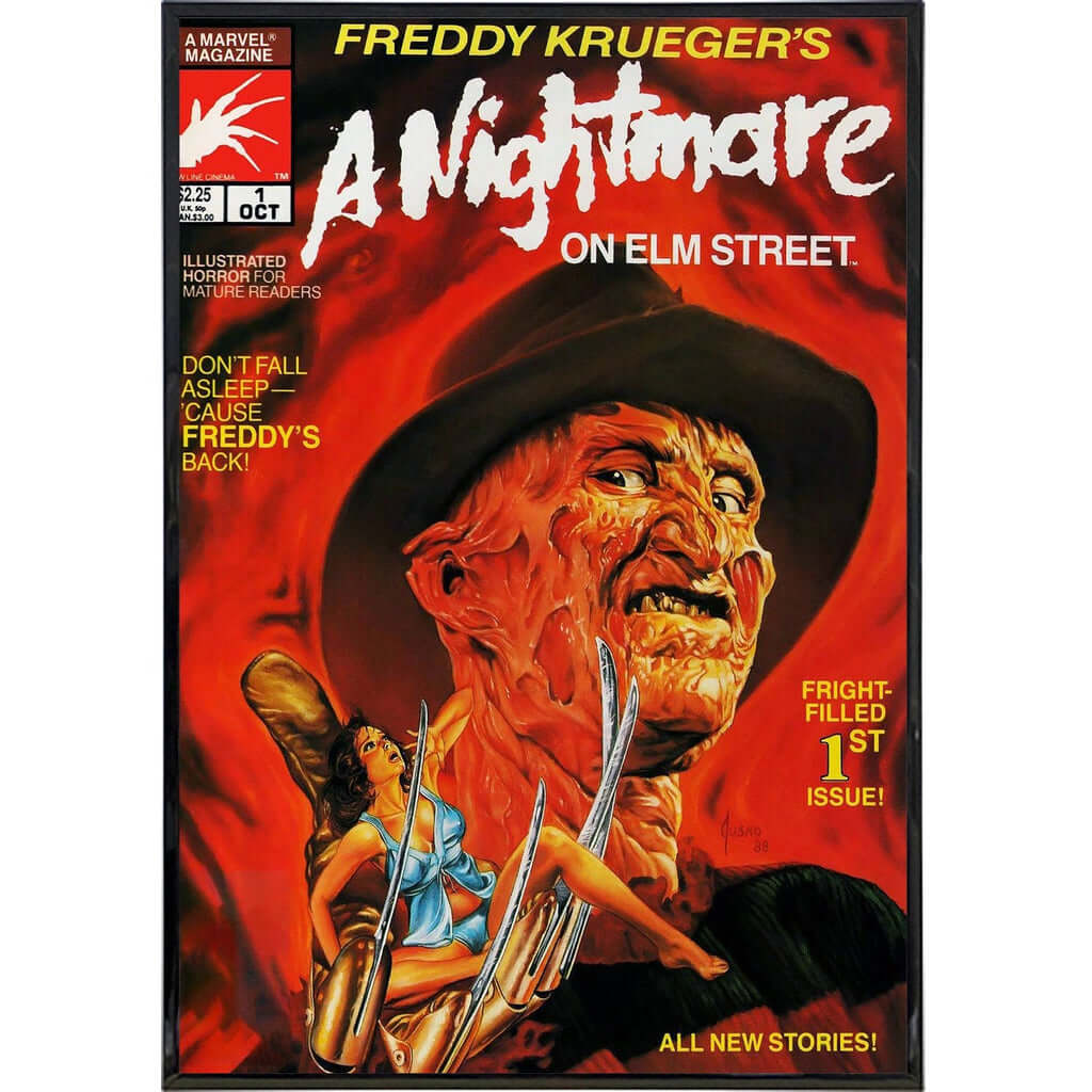 Nightmare on Elm Street Horror Comic Cover Print