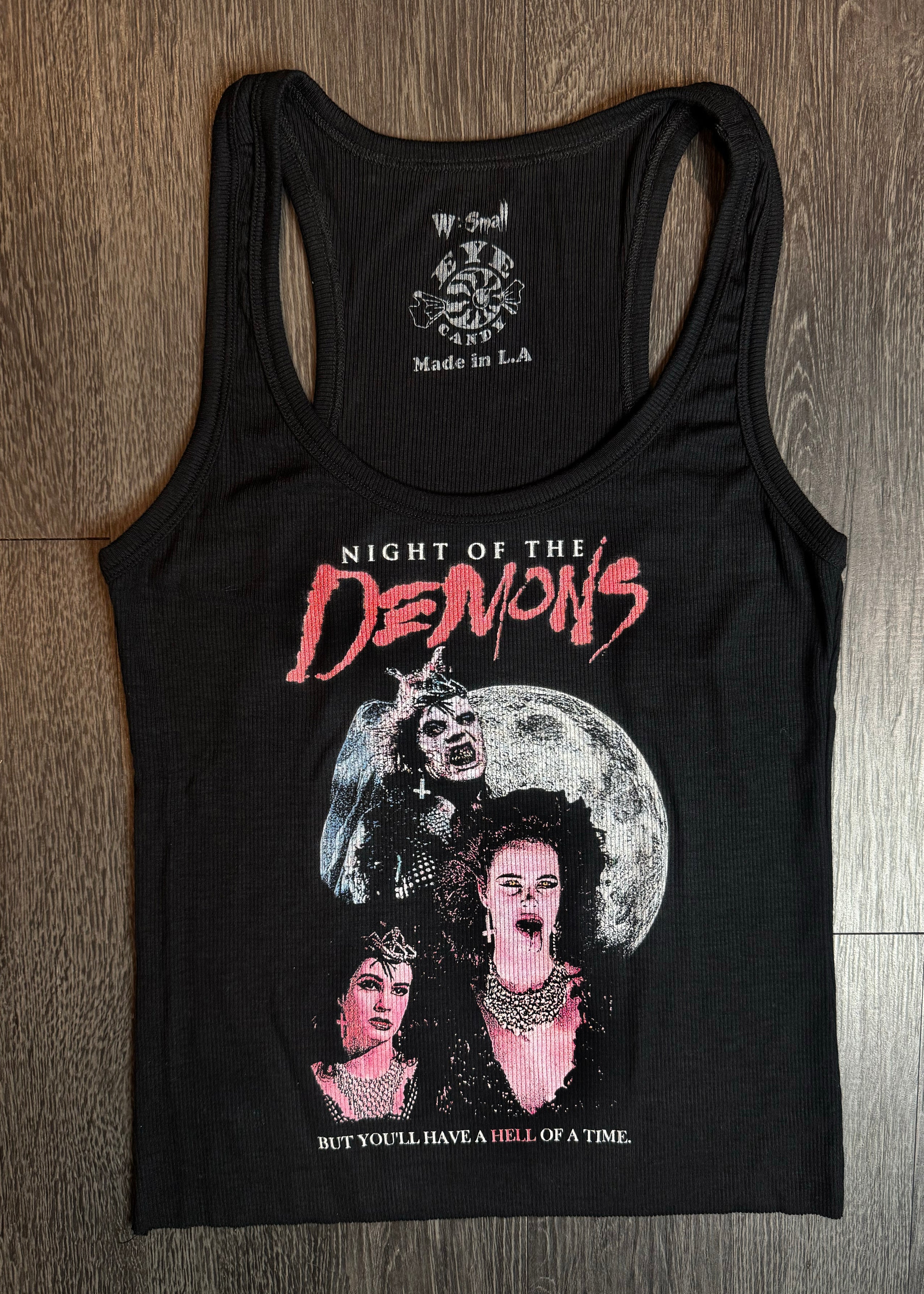 Vera's Eyecandy Night of the Demons Ribbed Tank Top