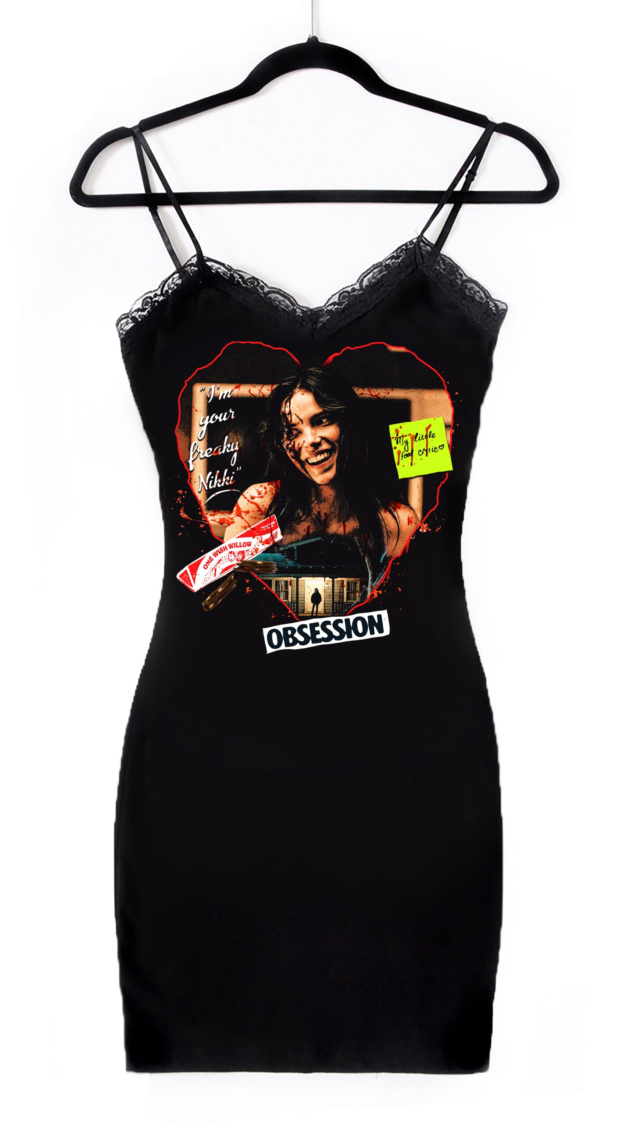 Vera's Eyecandy Freaky Nikki Horror Lace Strap Dress