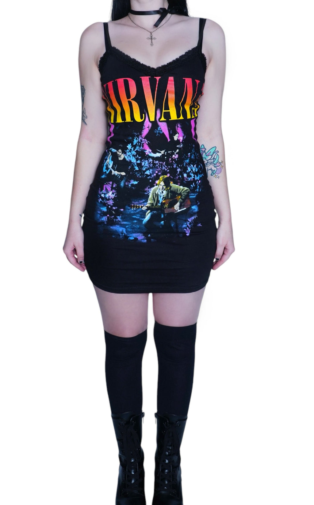 Vera's Eyecandy Nirvana Unplugged Lace Strap Dress