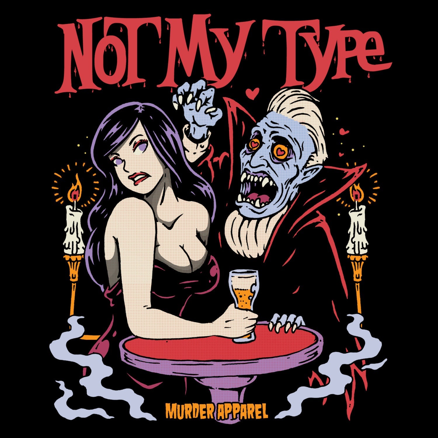 Murder Apparel Not My (Blood) Type T-shirt