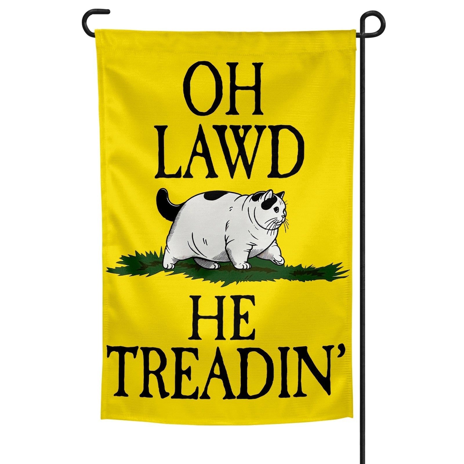 Original Underground Oh Lawd He Treadin' Garden Flag