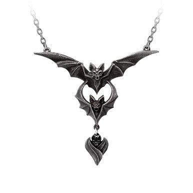 Alchemy Gothic Evil-ution 3 Bats Necklace P1003