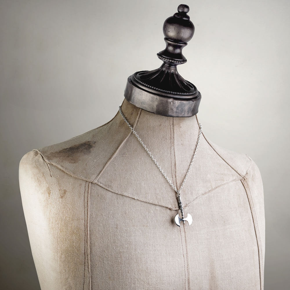 Alchemy Gothic Double Axe Viking Pendant P11