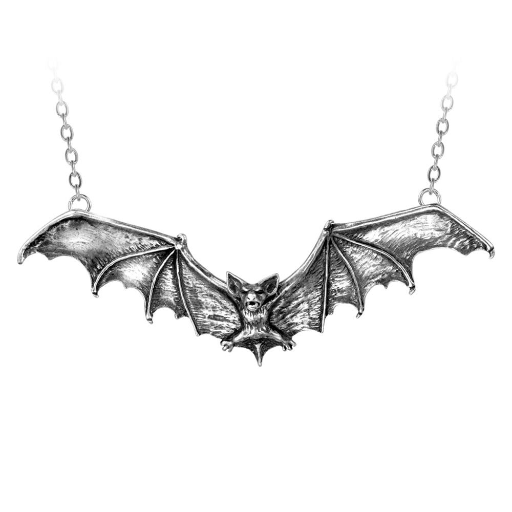 Alchemy Gothic Large Vampire Bat Necklace 5" Pendant P121