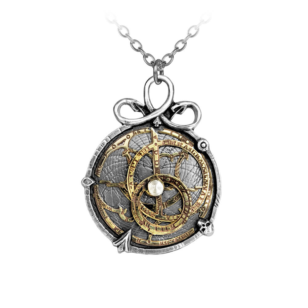 Alchemy Gothic Anguistralobe Astrolabe Pendant P188