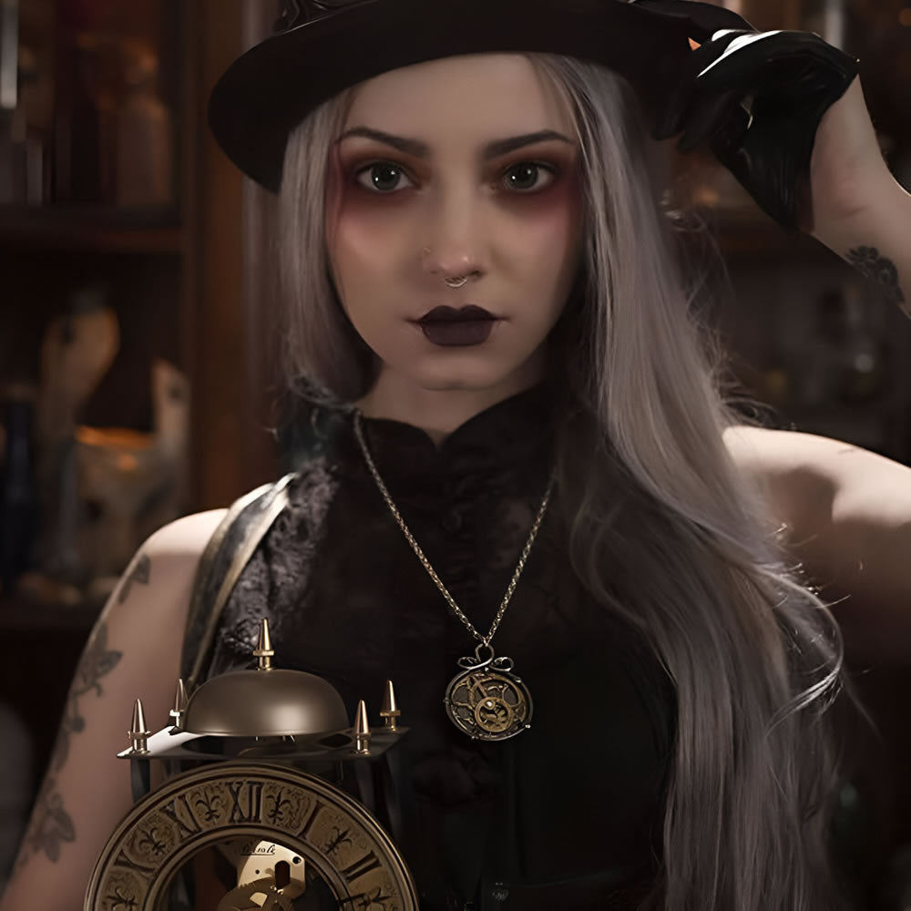 Alchemy Gothic Anguistralobe Astrolabe Pendant P188