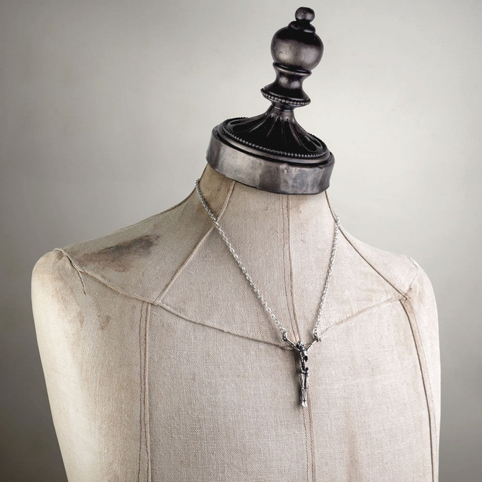 Alchemy Gothic Lost Soul Shackled Skeleton Pendant P190