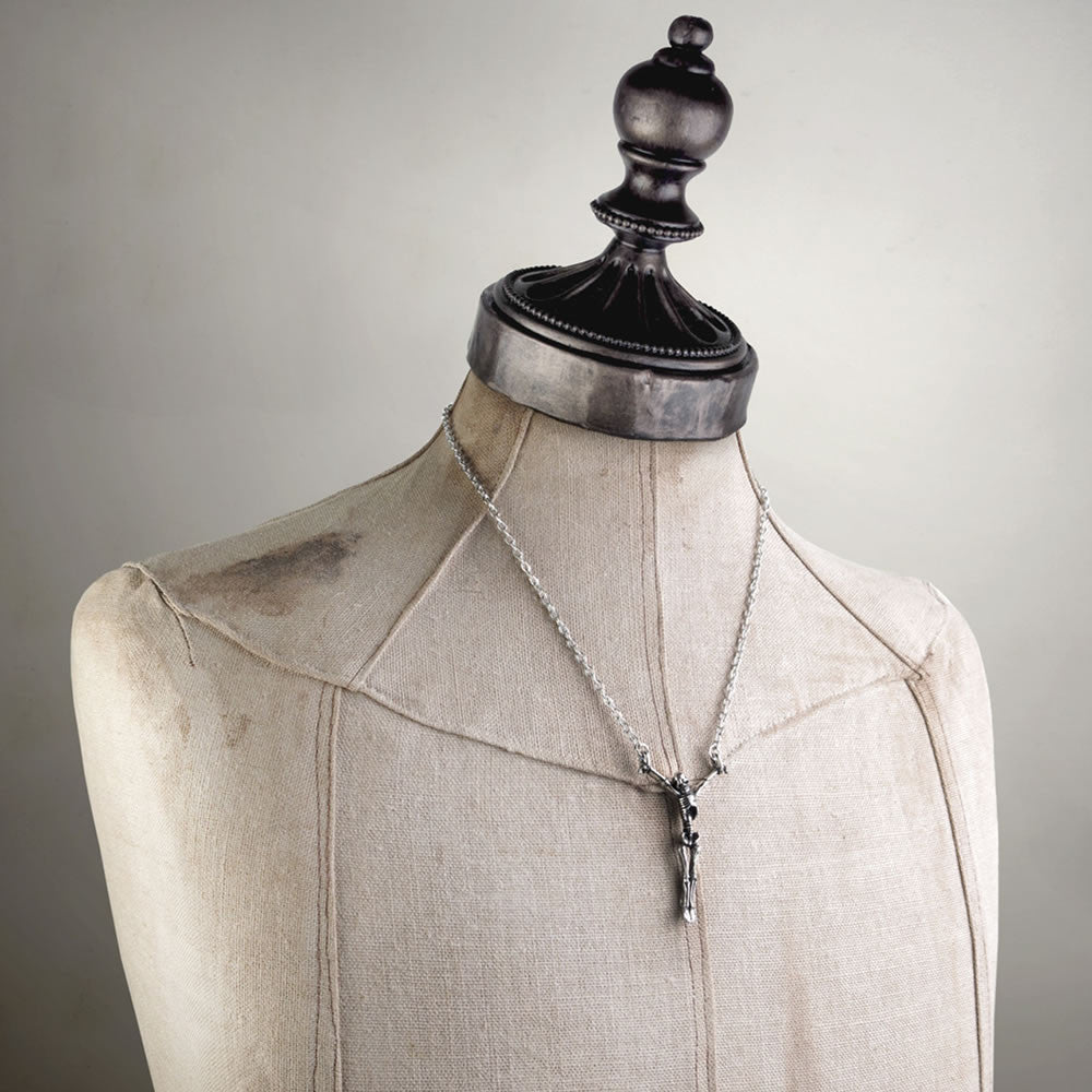 Alchemy Gothic Lost Soul Shackled Skeleton Pendant P190