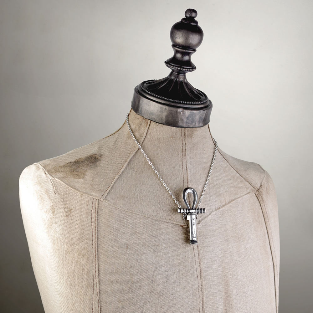 Alchemy Gothic Ankh of the Dead Necklace Hidden Dagger P221