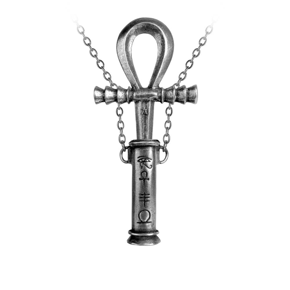 Alchemy Gothic Ankh of the Dead Necklace Hidden Dagger P221