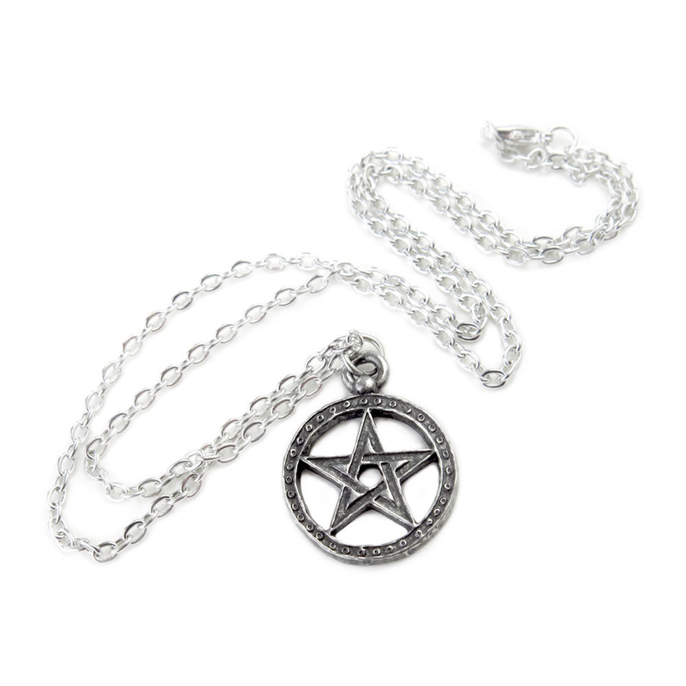 Alchemy Gothic Dante's Hex Pentagram Pendant P235