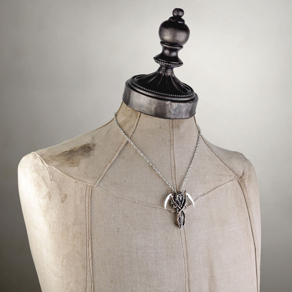 Alchemy Gothic The Reapers Arms Scythes Pendant P296