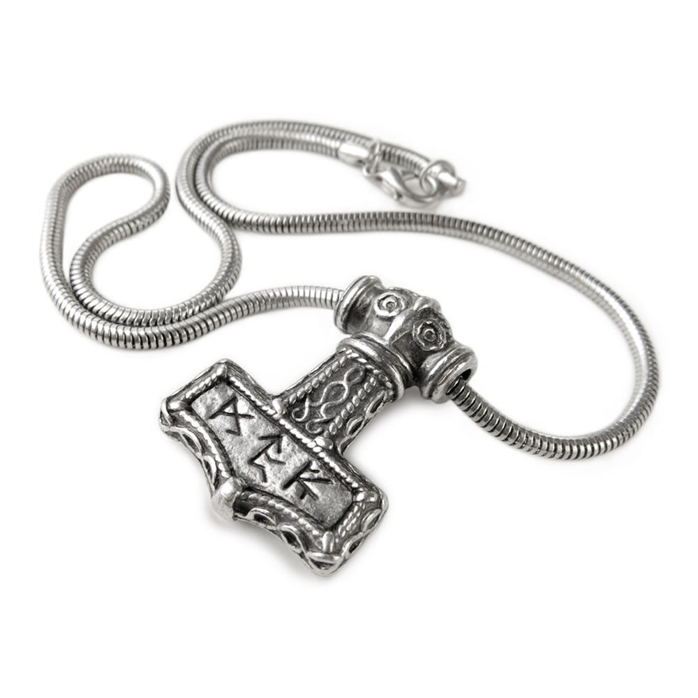 Alchemy Gothic Bindrune Thor's Hammer Pendant P338