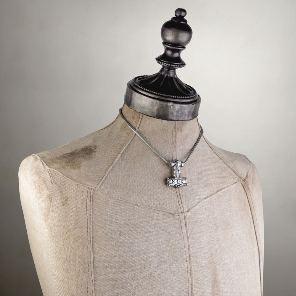 Alchemy Gothic Bindrune Thor's Hammer Pendant P338