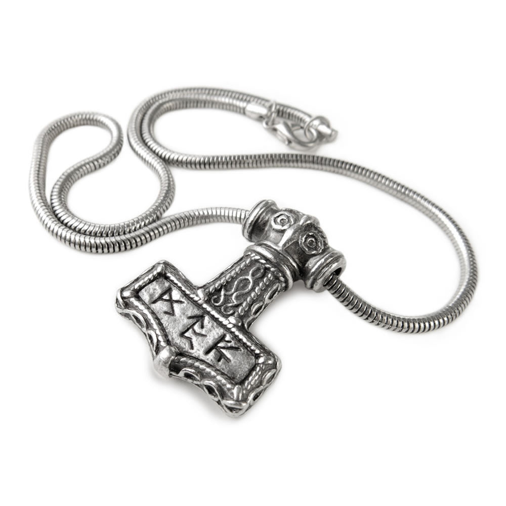 Alchemy Gothic Bindrune Thor's Hammer Pendant P338
