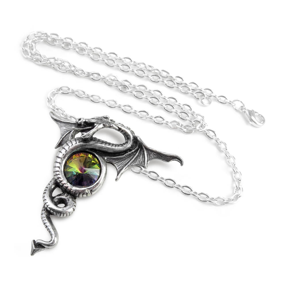 Alchemy Gothic Anguis Aeternus Dragon Pendant P346