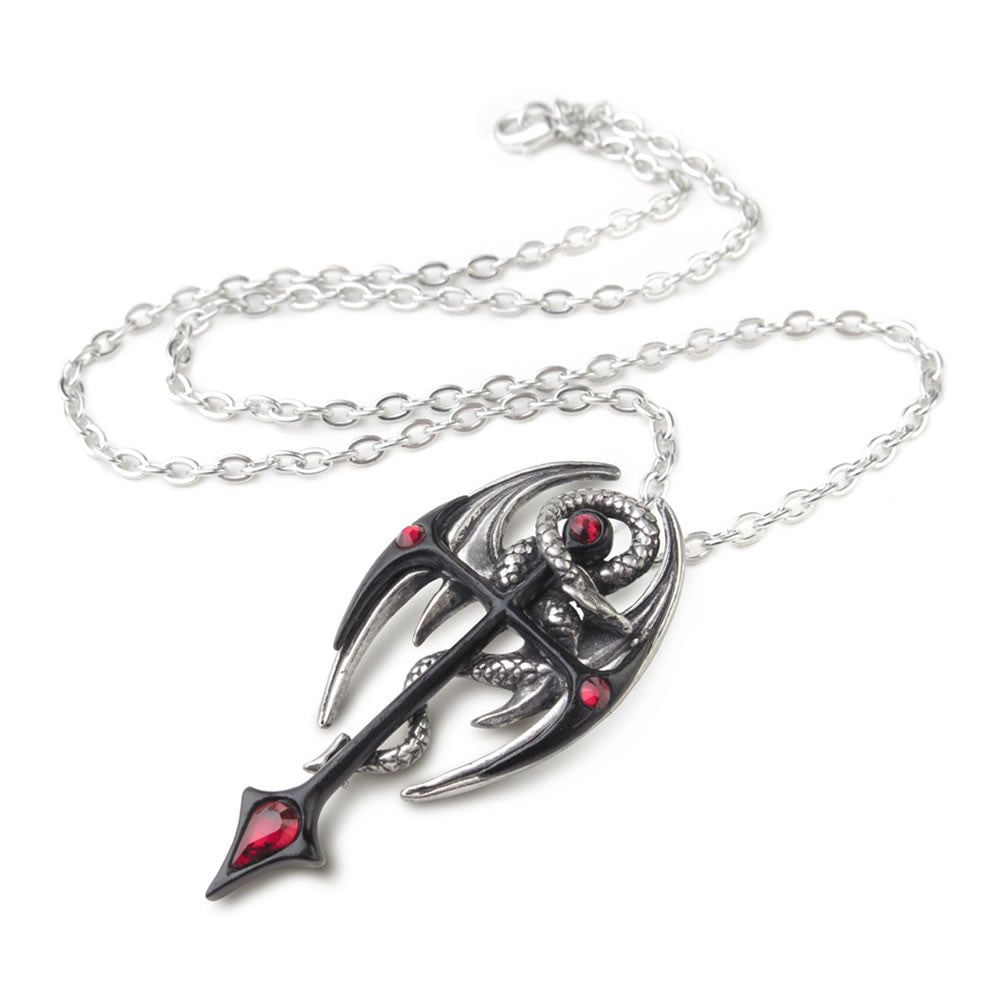 Alchemy Gothic Draconkreuz Pendant Dragon Cross P417