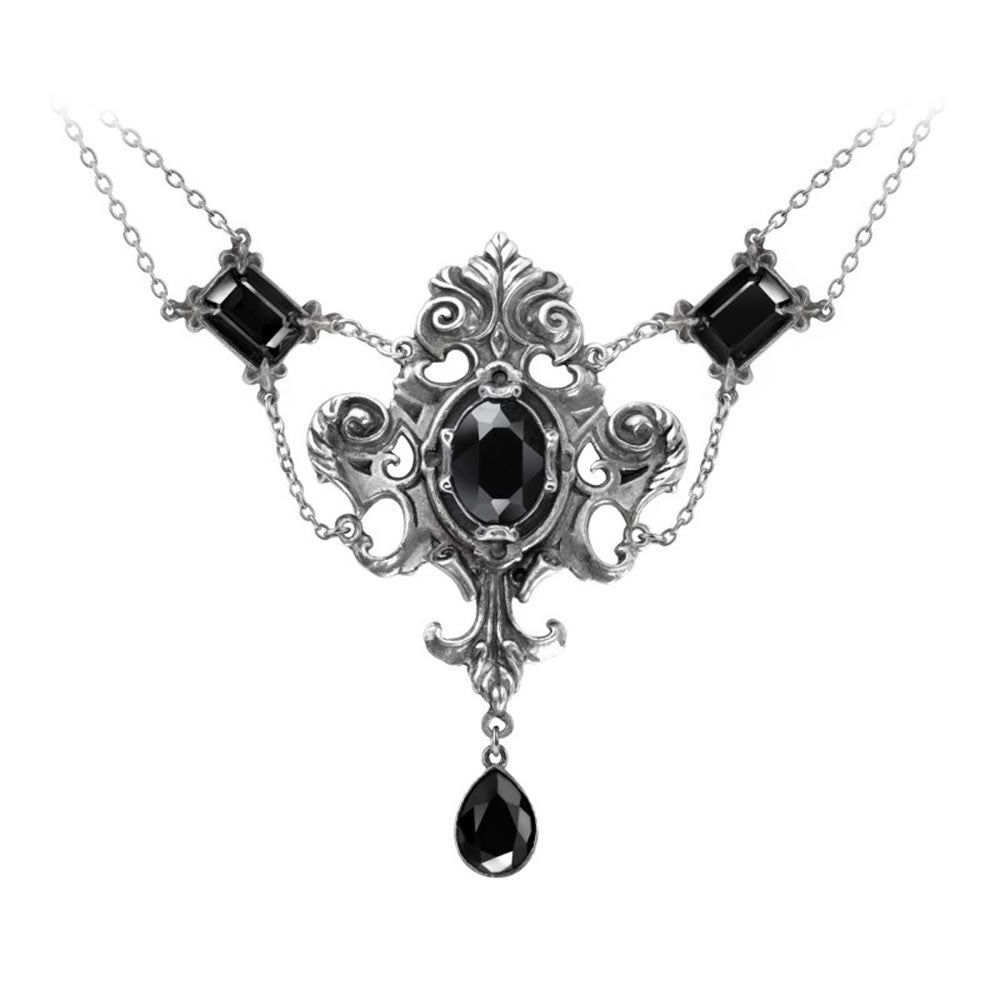Alchemy Gothic Queen of the Night Ornate Necklace P503