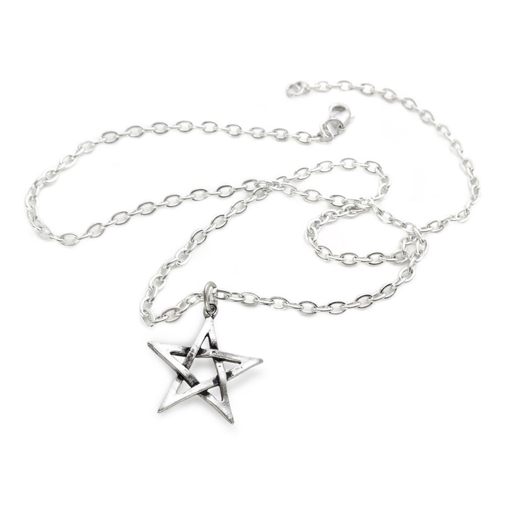 Alchemy Gothic Interwoven Pentagram Pendant P58