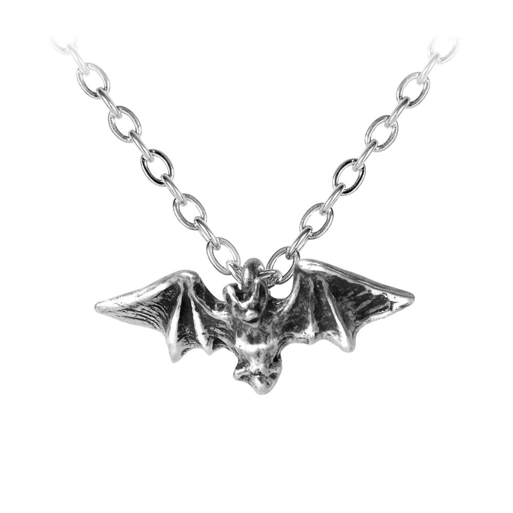 Alchemy Gothic Kiss of the Night Bat Pendant P598