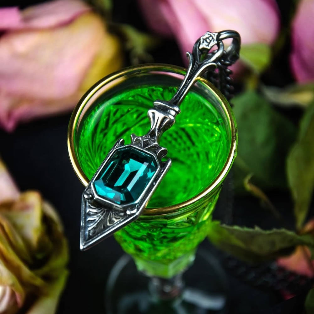 Alchemy Gothic Sucre Vert Absinthe Spoon Pendant P607