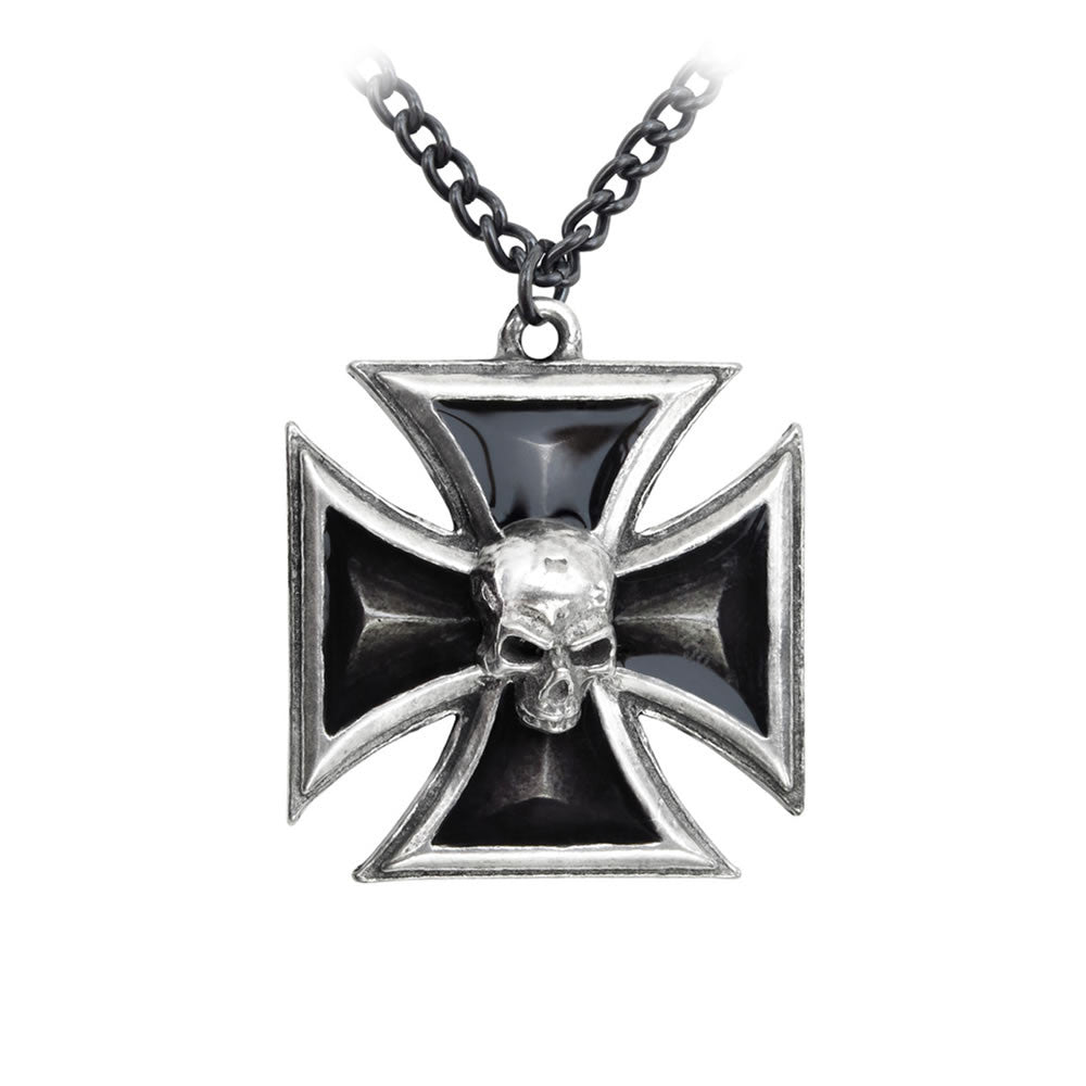 Alchemy Gothic Black Knight's Iron Cross Pendant P617