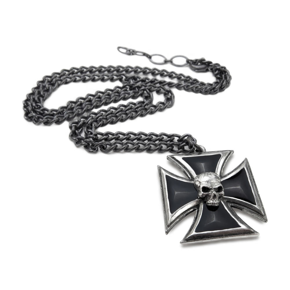 Alchemy Gothic Black Knight's Iron Cross Pendant P617