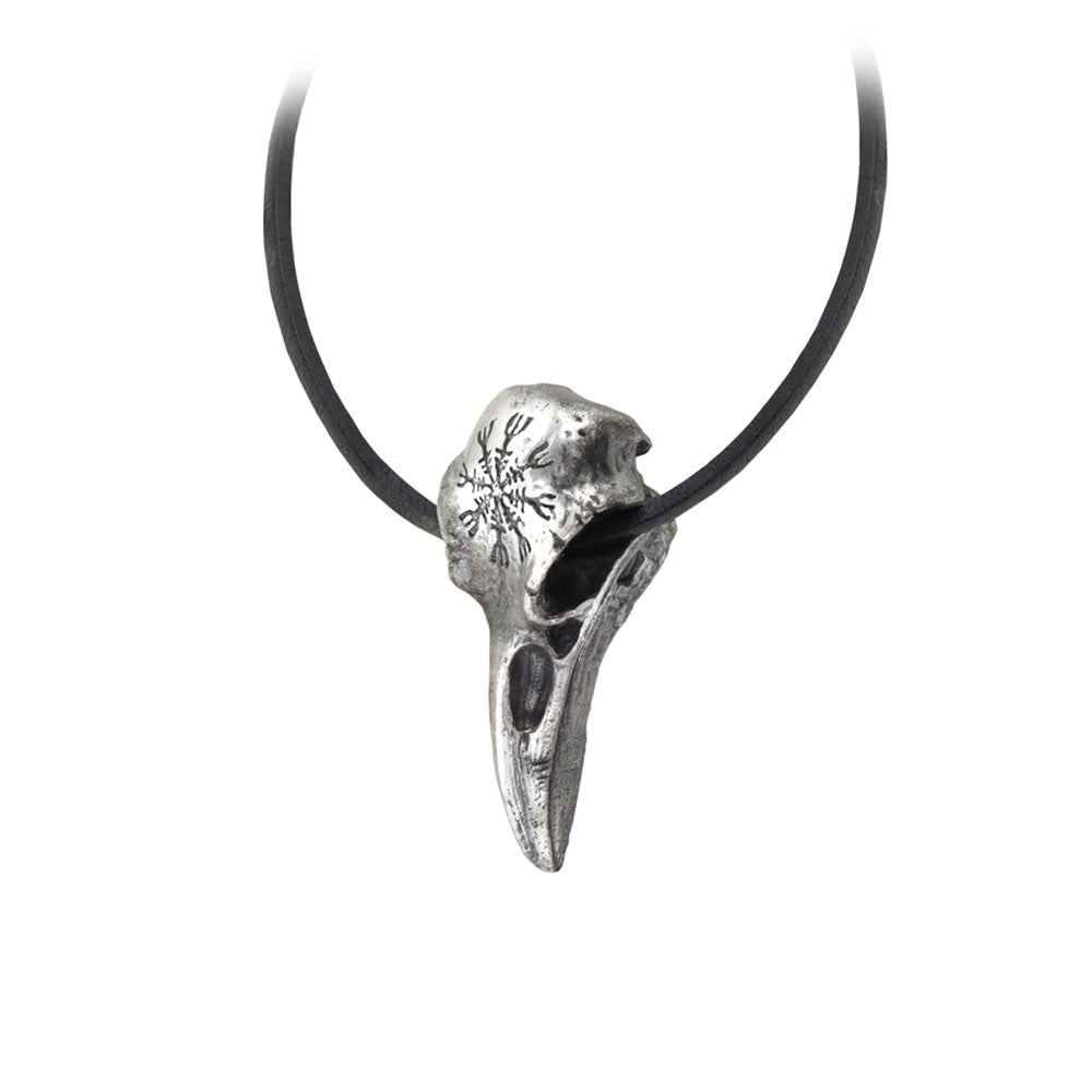 Alchemy Gothic Helm of Awe Ravenskull Odin Pendant P687