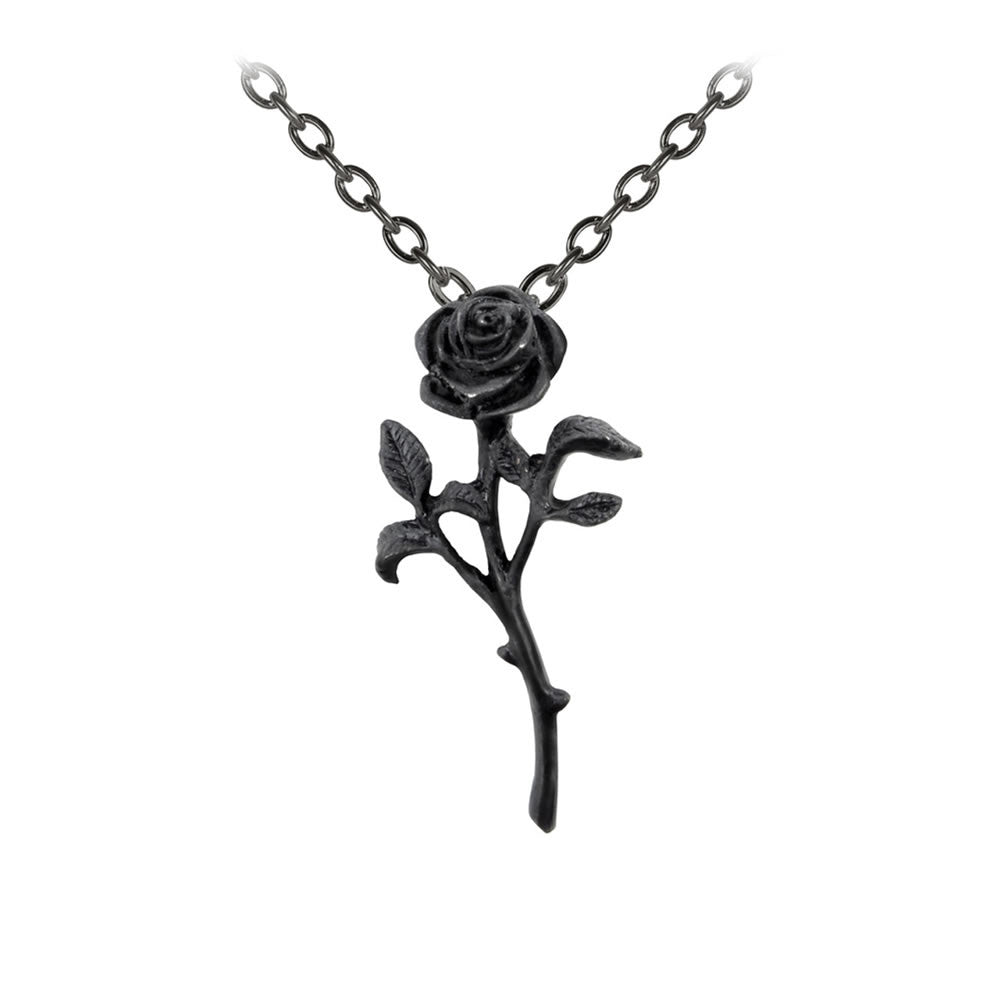 Alchemy Gothic Romance of the Black Rose Pendant P695