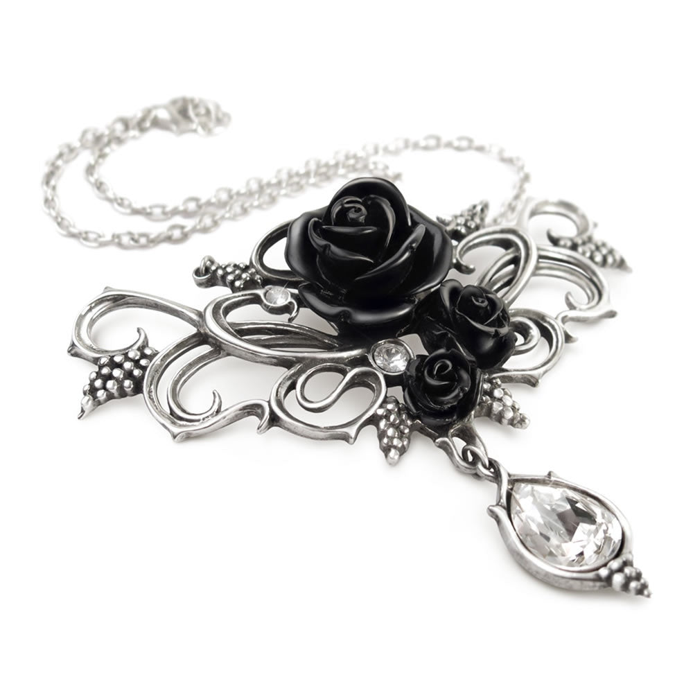 Alchemy Gothic Bacchanal Rose Grapes Dionysus Necklace P700