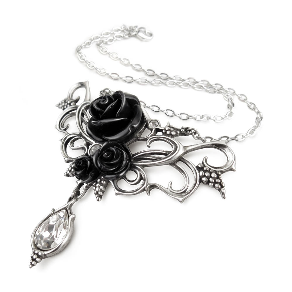 Alchemy Gothic Bacchanal Rose Grapes Dionysus Necklace P700