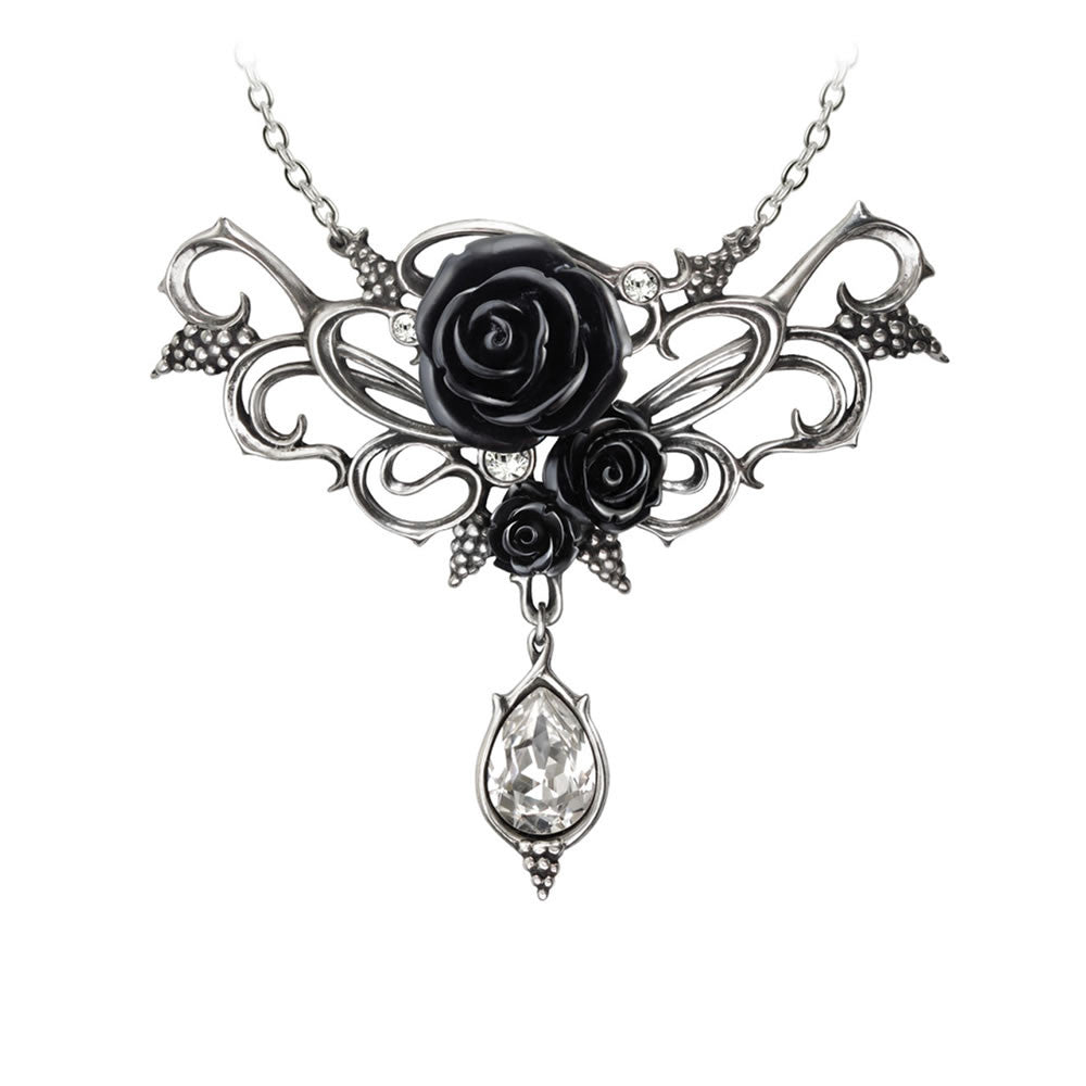 Alchemy Gothic Bacchanal Rose Grapes Dionysus Necklace P700