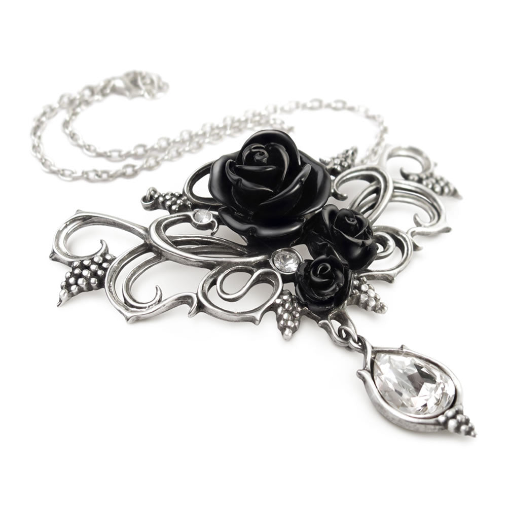 Alchemy Gothic Bacchanal Rose Grapes Dionysus Necklace P700