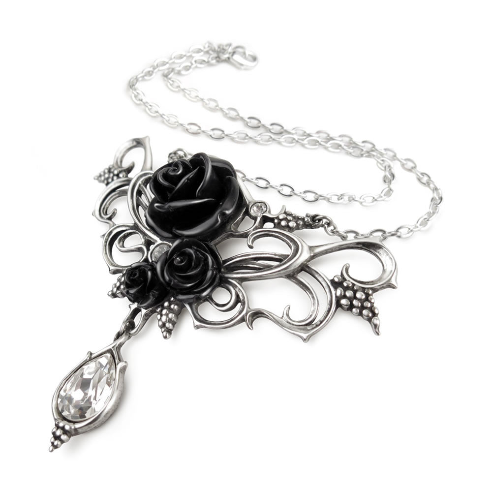 Alchemy Gothic Bacchanal Rose Grapes Dionysus Necklace P700