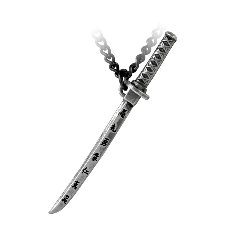 Alchemy Gothic Bushido Japanese Samurai Sword Pendant P730