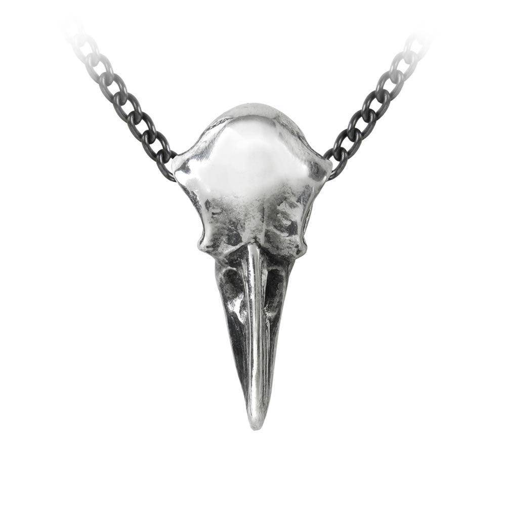 Alchemy Gothic Rabenschadel Klein Raven Skull Pendant P752
