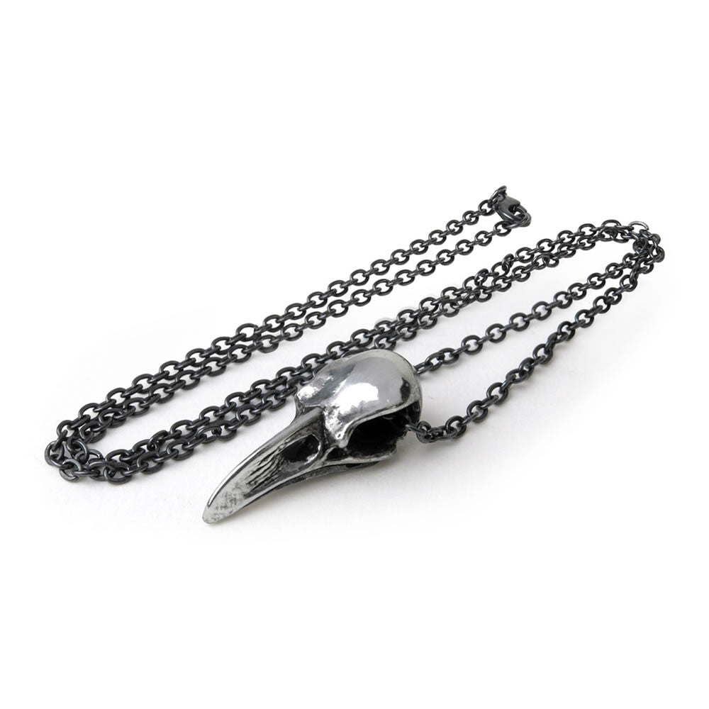 Alchemy Gothic Rabenschadel Klein Raven Skull Pendant P752