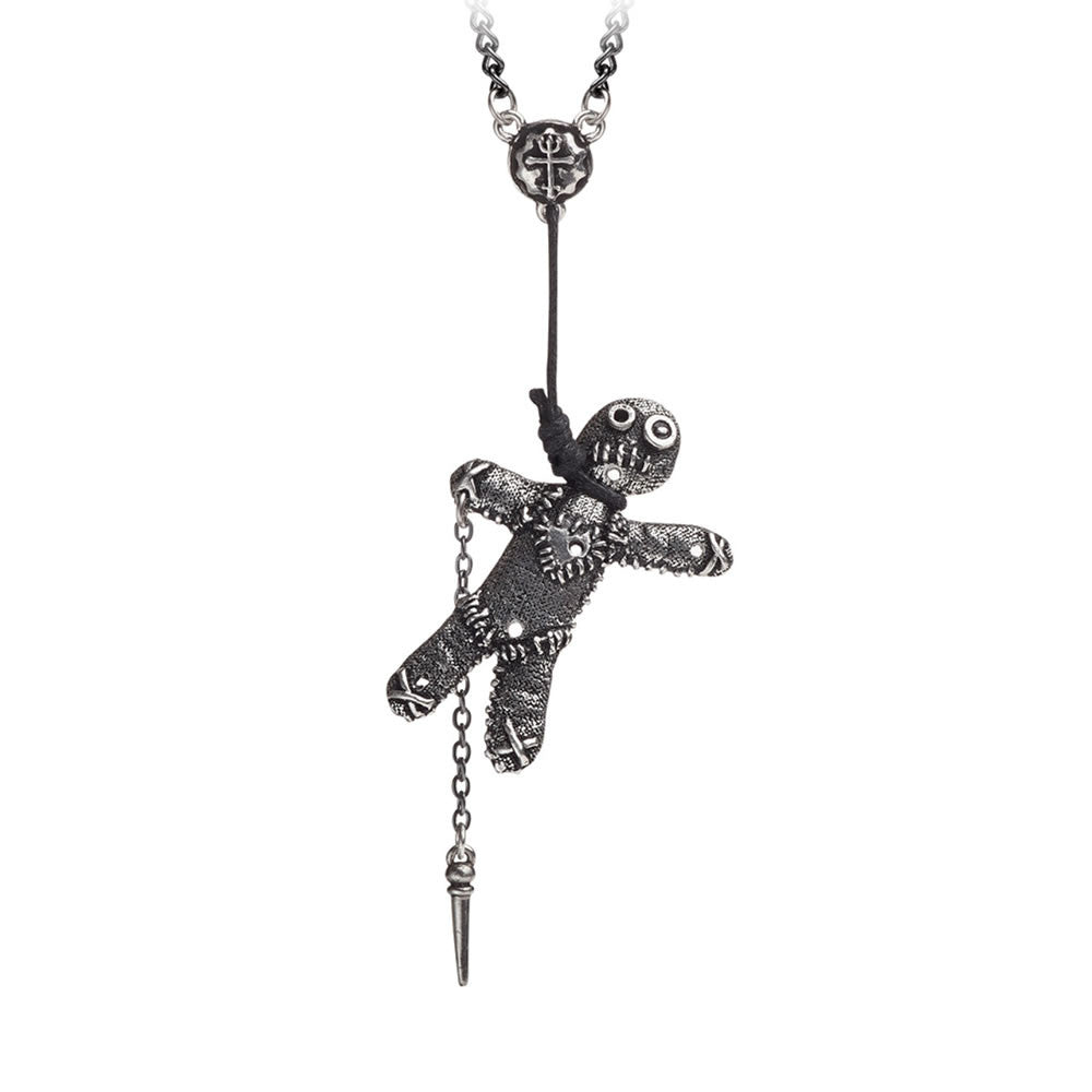 Alchemy Gothic Voodoo Doll Pendant Necklace P769