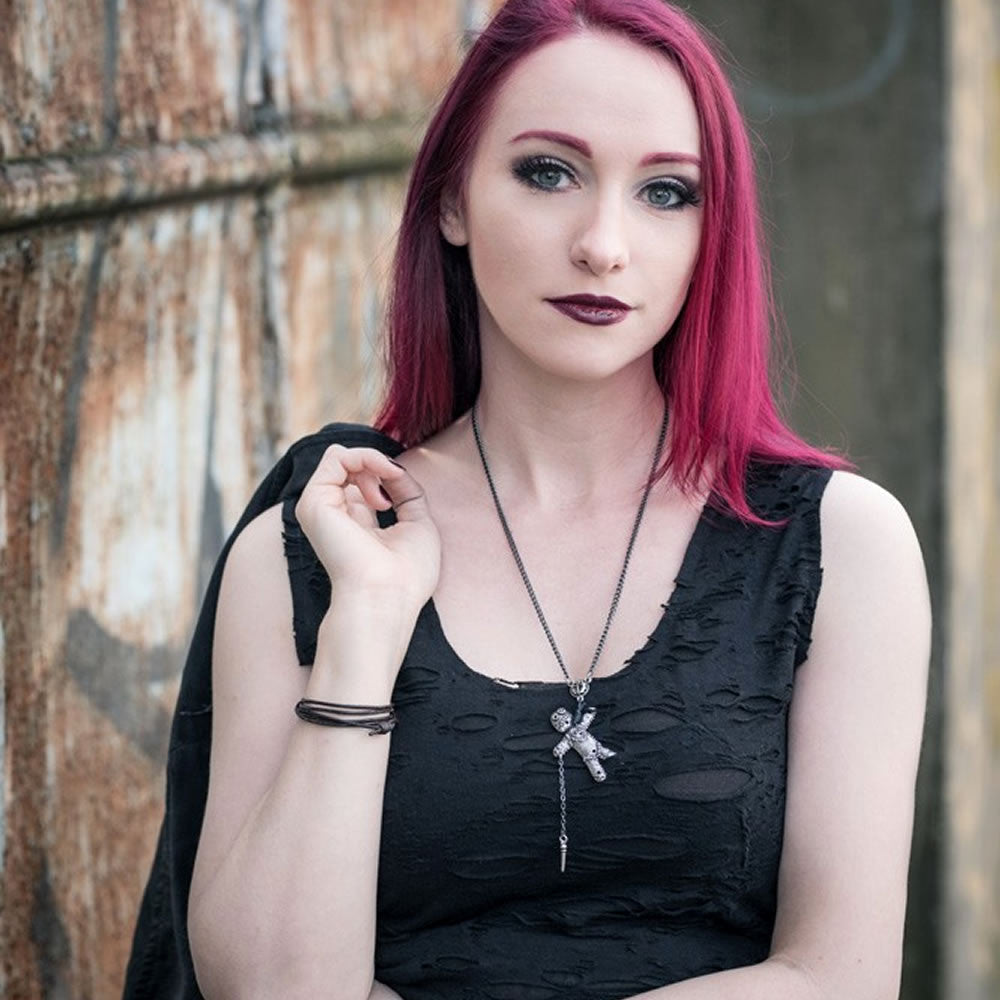 Alchemy Gothic Voodoo Doll Pendant Necklace P769