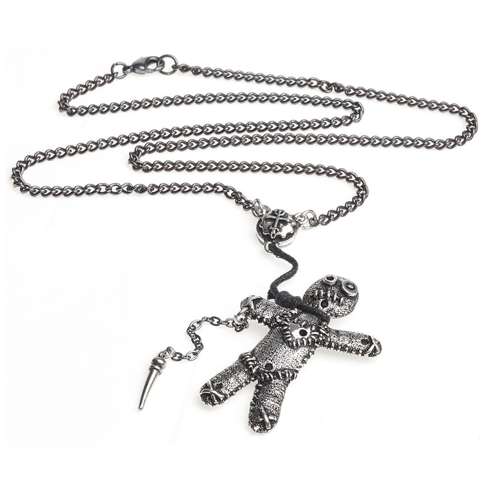 Alchemy Gothic Voodoo Doll Pendant Necklace P769