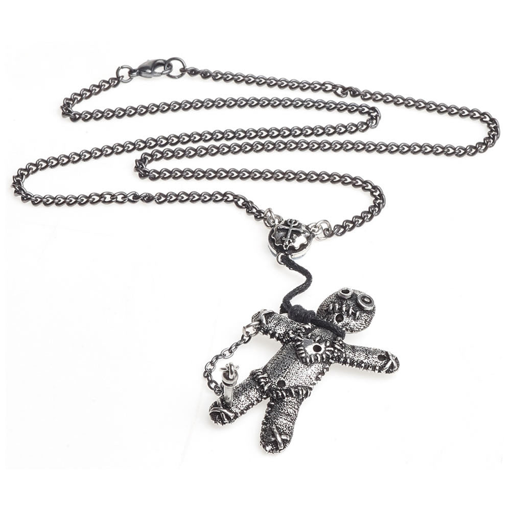Alchemy Gothic Voodoo Doll Pendant Necklace P769