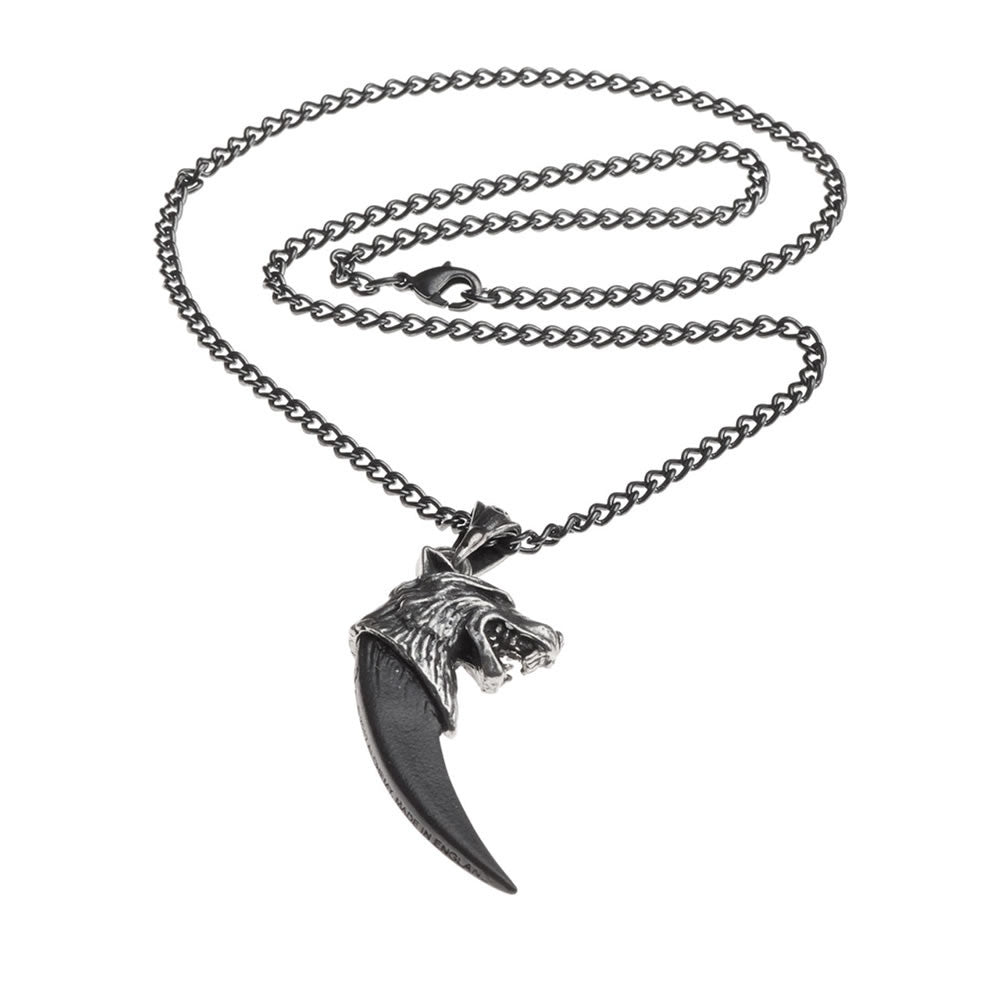 Alchemy Gothic Wolf Macht Fang Pendant P788