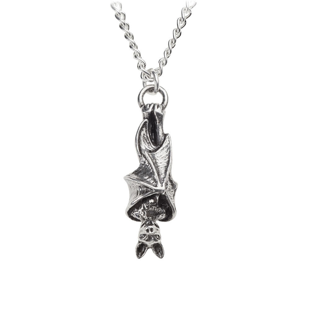 Alchemy Gothic Awaiting The Eventide Vampire Bat Pendant P808